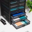 Mind Reader 14 in. W x 21.25 in. H x 10.75 in. D Black Metal 10 Multi-Purpose File Drawer Storage