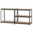 Edsal 5-Tier Steel Garage Storage Shelving Unit in Black Powder Coat (72 in. H x 36 in. W x 18 in. D)