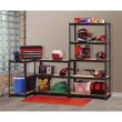 Edsal 5-Tier Steel Garage Storage Shelving Unit in Black Powder Coat (72 in. H x 36 in. W x 18 in. D)