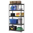 Edsal 5-Tier Steel Garage Storage Shelving Unit in Black Powder Coat (72 in. H x 36 in. W x 18 in. D)