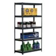 Edsal 5-Tier Steel Garage Storage Shelving Unit in Black Powder Coat (72 in. H x 36 in. W x 18 in. D)