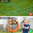 WaLensee Garden Hose Stand Steel Hose Storage Freestanding Garden Hose Holder with Layer of Storage