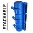 B-Air 1/4 HP Air Mover Blower Fan for Water Damage Restoration Carpet Dryer Floor Home and Plumbing Use in Blue