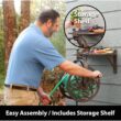 LIBERTY GARDEN 125 ft. Bronze Steel Rotating Wall Mounted Garden Hose Reel