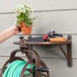 LIBERTY GARDEN 125 ft. Bronze Steel Rotating Wall Mounted Garden Hose Reel