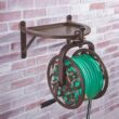 LIBERTY GARDEN 125 ft. Bronze Steel Rotating Wall Mounted Garden Hose Reel