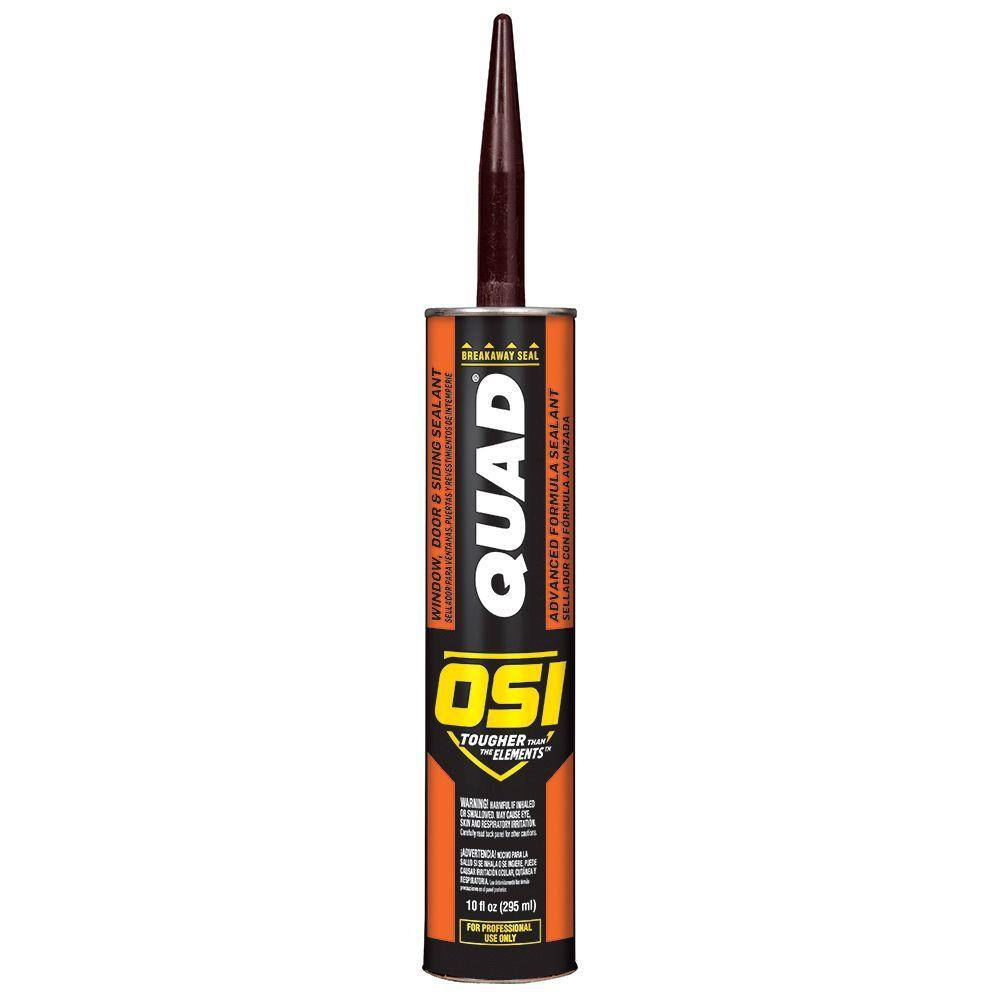 OSI QUAD Advanced 10 oz. Brown #253 Exterior, Window, Door, and Siding Caulk Sealant (12-pack) OSI QUAD Advanced 10 oz. Brown #253 Exterior, Window, Door, and Siding Caulk Sealant (12-pack)
