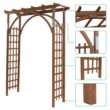 Karl home 85 in. x 63 in. Granden Wooden Arbor