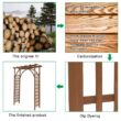 Karl home 85 in. x 63 in. Granden Wooden Arbor