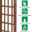 Karl home 85 in. x 63 in. Granden Wooden Arbor