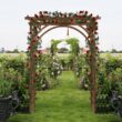 Karl home 85 in. x 63 in. Granden Wooden Arbor