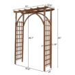 Karl home 85 in. x 63 in. Granden Wooden Arbor