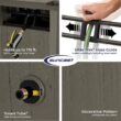 Suncast 150 ft. Farmington Smart Tube Hose Hideaway with Brass Connections, Stoney