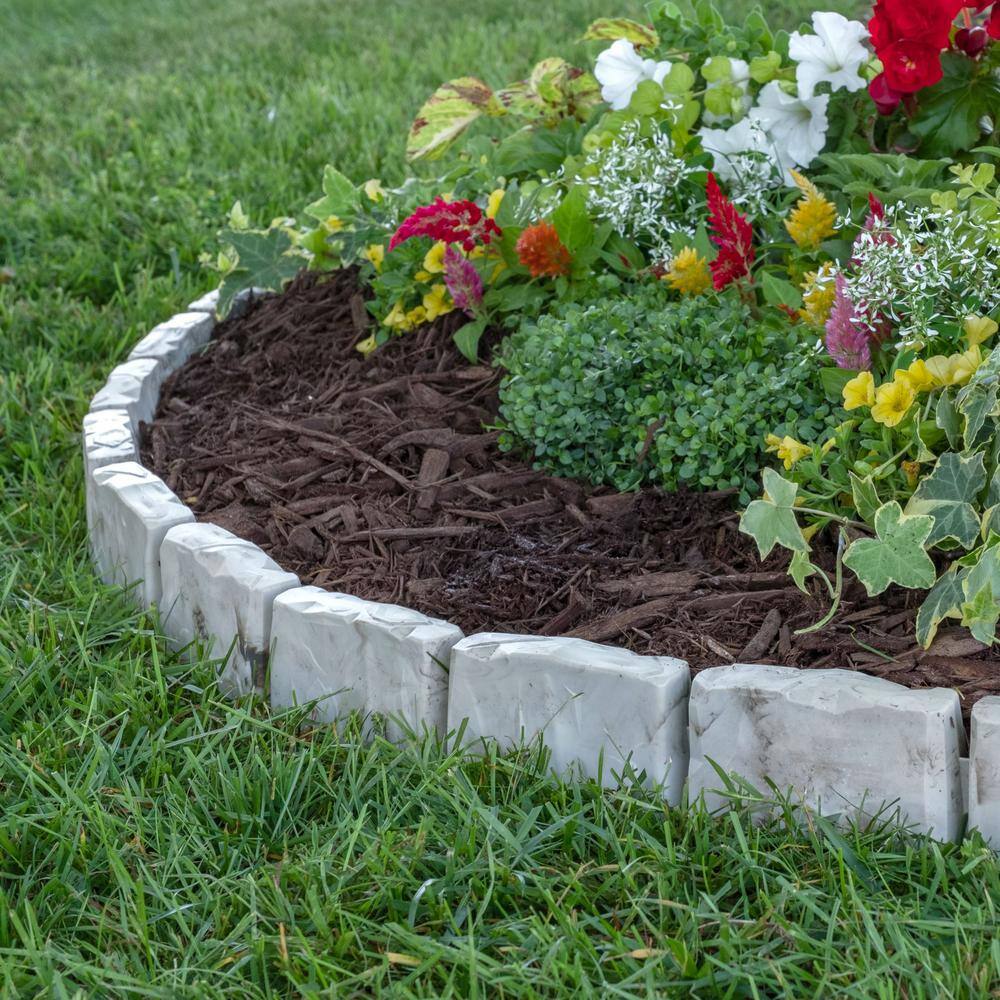 Vigoro Decorative Faux Stone 90 ft. x 2.7 in. Brown Plastic No-Dig Landscape Edging Kit Vigoro Decorative Faux Stone 90 ft. x 2.7 in. Brown Plastic No-Dig Landscape Edging Kit - Image 7