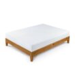 Zinus Brown Deluxe Wood Frame 12 in. Queen Platform Bed with Easy Assembly
