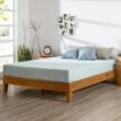 Zinus Brown Deluxe Wood Frame 12 in. Queen Platform Bed with Easy Assembly