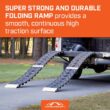 CargoSmart 12 in. W x 90 in. L 750 lb. Capacity Hybrid S-Curve Centerfold Truck Loading Ramp (Includes 1 Ramp)