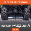 CargoSmart 12 in. W x 90 in. L 750 lb. Capacity Hybrid S-Curve Centerfold Truck Loading Ramp (Includes 1 Ramp)