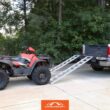 CargoSmart 12 in. W x 78 in. L 1250 lbs. Capacity Aluminum Straight Fixed Truck Loading Ramp with Treads (Includes 2 Ramps)