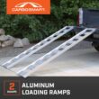 CargoSmart 12 in. W x 78 in. L 1250 lbs. Capacity Aluminum Straight Fixed Truck Loading Ramp with Treads (Includes 2 Ramps)