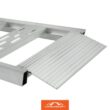 CargoSmart 12 in. W x 78 in. L 1250 lbs. Capacity Aluminum Straight Fixed Truck Loading Ramp with Treads (Includes 2 Ramps)
