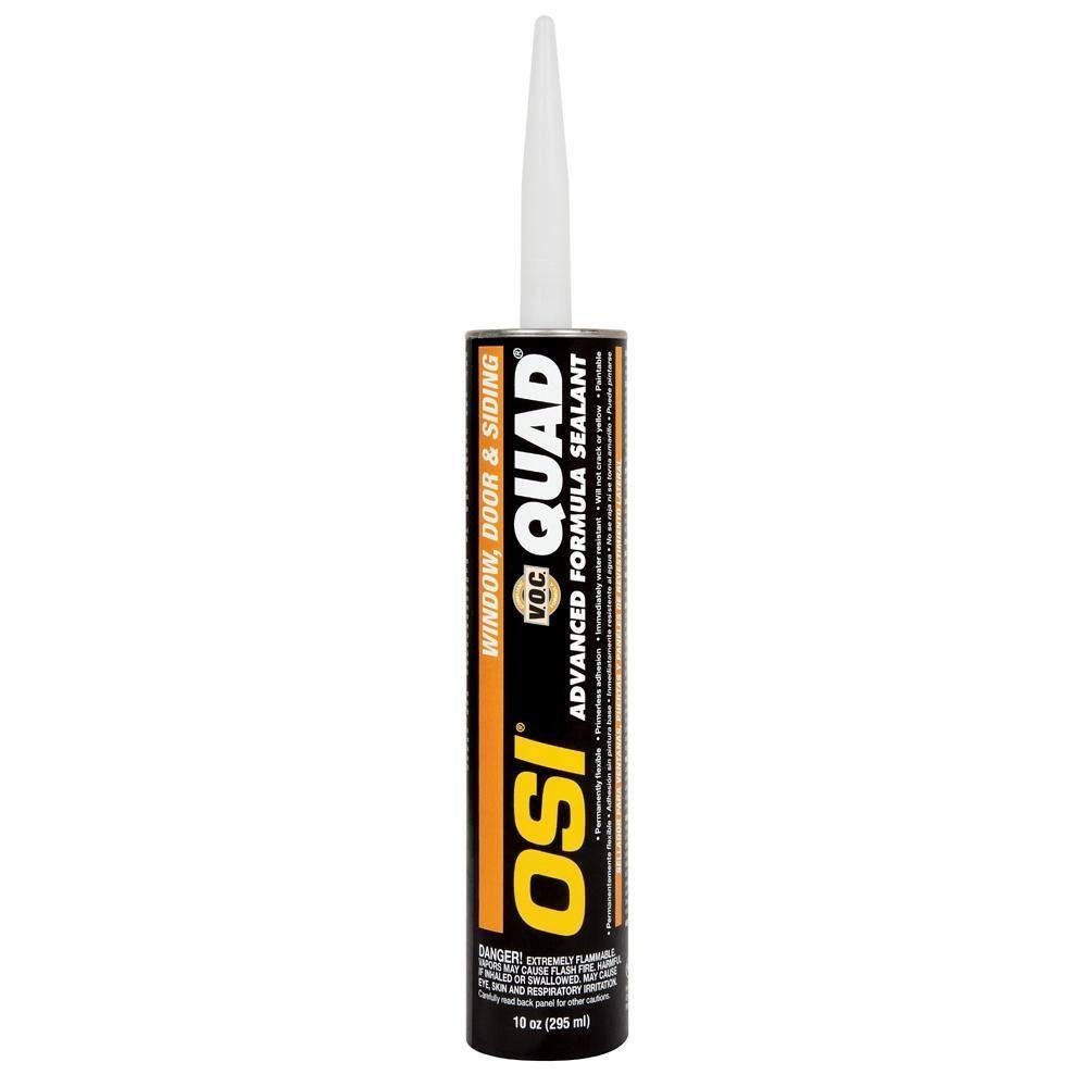 OSI QUAD Advanced 10 oz. Clear #000 Exterior, Window, Door, and Siding Caulk Sealant (12-pack) OSI QUAD Advanced 10 oz. Clear #000 Exterior, Window, Door, and Siding Caulk Sealant (12-pack)