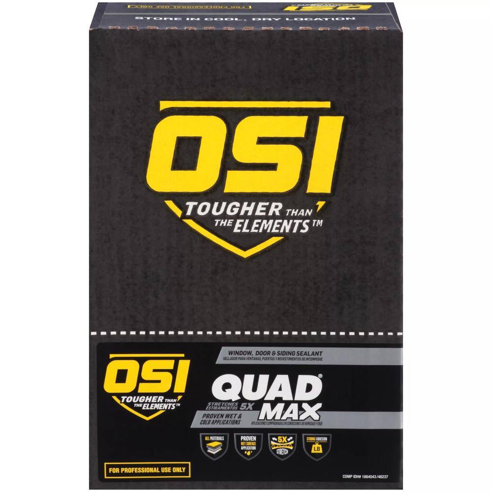 OSI QUAD Max 9.5 fl. oz. Clear #000 Exterior, Window, Door, and Siding Caulk Sealant (12-pack) OSI QUAD Max 9.5 fl. oz. Clear #000 Exterior, Window, Door, and Siding Caulk Sealant (12-pack) - Image 8