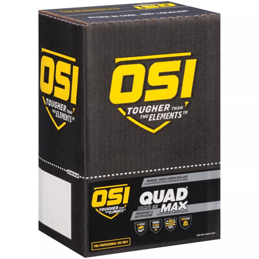 OSI QUAD Max 9.5 fl. oz. Clear #000 Exterior, Window, Door, and Siding Caulk Sealant (12-pack) OSI QUAD Max 9.5 fl. oz. Clear #000 Exterior, Window, Door, and Siding Caulk Sealant (12-pack) - Image 7