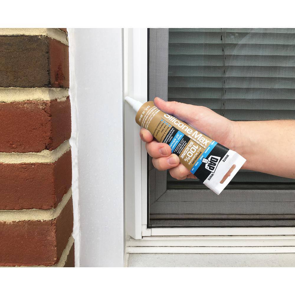 DAP Silicone Max 2.8 oz. Clear Premium Window, Door and Siding Silicone Sealant (12-Pack) DAP Silicone Max 2.8 oz. Clear Premium Window, Door and Siding Silicone Sealant (12-Pack) - Image 3