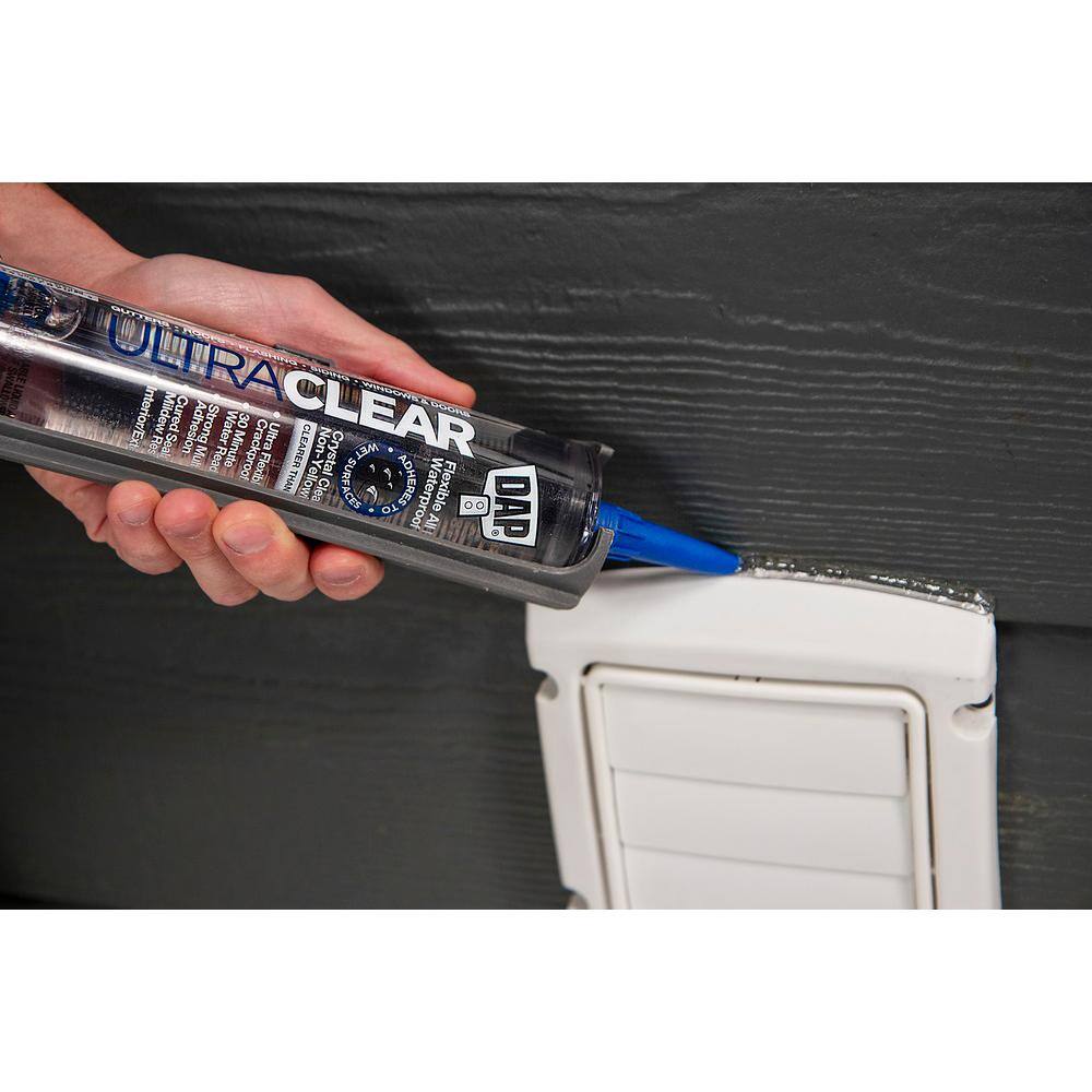 DAP Ultra Clear 10.1 oz. All Purpose Waterproof Sealant (12-Pack) DAP Ultra Clear 10.1 oz. All Purpose Waterproof Sealant (12-Pack) - Image 3