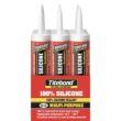 Titebond 10.1 Oz. 100% Silicone Sealant Clear (12-Pack)