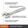 Crescent 6 in., 8 in., 10 in., 12 in., and 15 in. Chrome Adjustable Wrench Set (5-Piece)