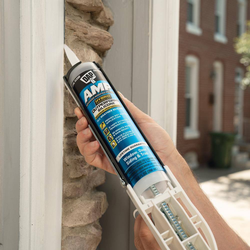 DAP AMP Advanced Modified 9 oz. Crystal Clear Polymer All Weather Window, Door and Siding Sealant (12-Pack) DAP AMP Advanced Modified 9 oz. Crystal Clear Polymer All Weather Window, Door and Siding Sealant (12-Pack) - Image 5