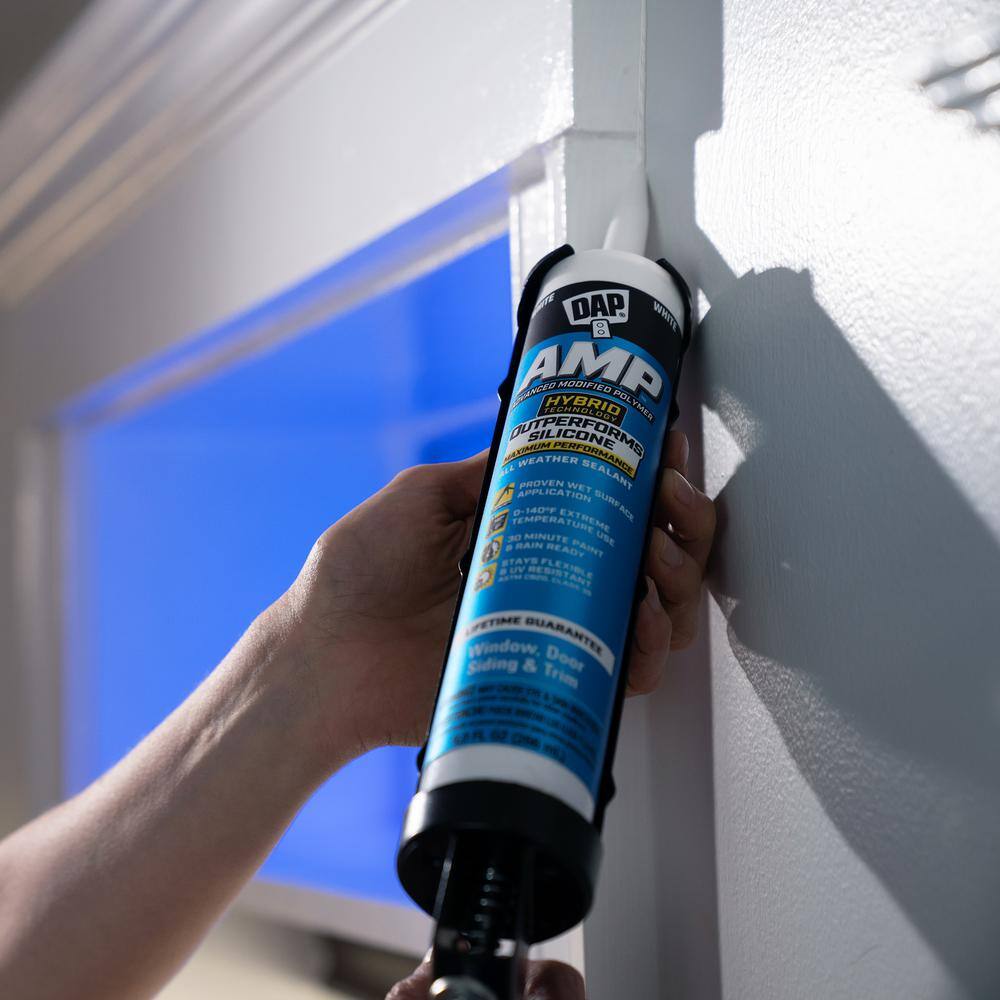 DAP AMP Advanced Modified 9 oz. Crystal Clear Polymer All Weather Window, Door and Siding Sealant (12-Pack) DAP AMP Advanced Modified 9 oz. Crystal Clear Polymer All Weather Window, Door and Siding Sealant (12-Pack) - Image 6