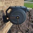 Giraffe Tools AW4012US Garden Retractable Hose Reel-1/2 in.-130 ft., Wall Mounted, Dark Grey