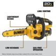 DEWALT 20V MAX 12in. Cordless Battery Powered Chainsaw Kit with (1) 5 Ah Battery and Charger