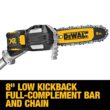 DEWALT 20V MAX 8in. Cordless Battery Powered Pole & Chainsaw with 8in. Bar & Chain (34 Link)