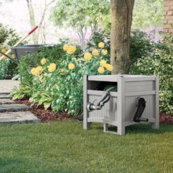 Suncast 100 ft. Hose Hideaway Dove Gray
