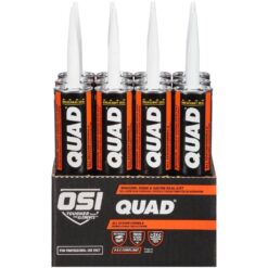 OSI QUAD Advanced 10 fl. oz. Green #711 Exterior, Window, Door, and Siding Caulk Sealant (12-pack)