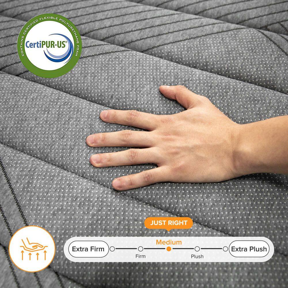 Babo Care King Medium Hybrid Memory Foam 10 in. Breathable and Cooling Motion Isolation Mattress with CertiPUR-US and OEKO-TEX Babo Care King Medium Hybrid Memory Foam 10 in. Breathable and Cooling Motion Isolation Mattress with CertiPUR-US and OEKO-TEX - Image 4