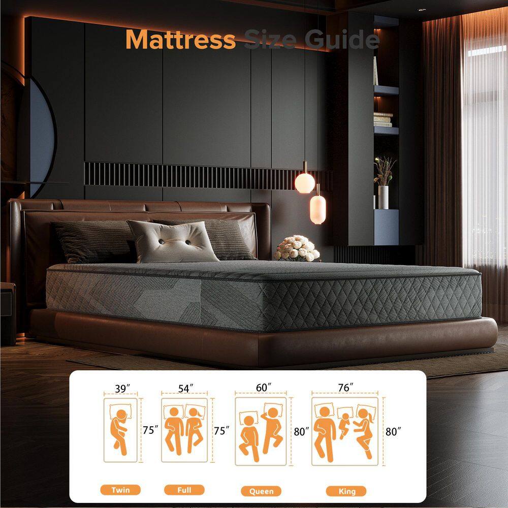 Babo Care King Medium Hybrid Memory Foam 10 in. Breathable and Cooling Motion Isolation Mattress with CertiPUR-US and OEKO-TEX Babo Care King Medium Hybrid Memory Foam 10 in. Breathable and Cooling Motion Isolation Mattress with CertiPUR-US and OEKO-TEX - Image 8