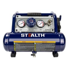 STEALTH Air Compressor 1 Gallon, 1/2HP Max 125 PSI, Induction Motor, 0.8 CFM@90PSI, 1.3 CFM@40PSI, SAUQ-1105
