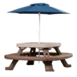Fold 'n Store Picnic Table with Market Umbrella