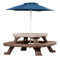 Fold 'n Store Picnic Table with Market Umbrella
