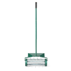 ANGELES HOME 18 in. Heavy Duty Rolling Spike Lawn Aerator with Splash-Proof Fender for Garden