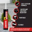 Loctite PL Self-Leveling Concrete 28 oz. Polyurethane Sealant Grey Cartridge (12-Pack)