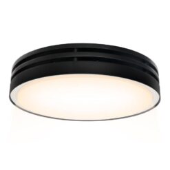 Akicon 110 CFM, 2-Sones Bathroom Fan with Light, 15-Watt Dimmable 3CCT LED Light with 5-Watt 2-Color Night Light, Round, Black