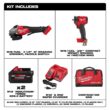 Milwaukee M18 FUEL 18-Volt Lith-Ion Cordless 4-1/2 in. /6 in. Braking Grinder w/ Two XC 8.0 Ah Battery & 3/8 in. Impact Wrench