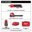 Milwaukee M12 FUEL 12V Lithium-Ion Brushless Cordless 1/4 in. Straight Die Grinder Kit w Two 2.0 Ah Batteries & M12 Spot Blower