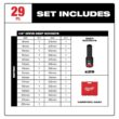 Milwaukee M18 FUEL 18V Lithium Ion Brushless Cordless 1/2 in. Impact Wrench with Friction Ring Combo Kit and Impact Socket Set